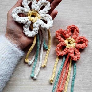 Uradi sam upute: Makrame cvijet (za početnike)